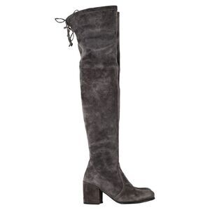 Stuart Weitzman Genna Over The Knee Boots in Grey Suede